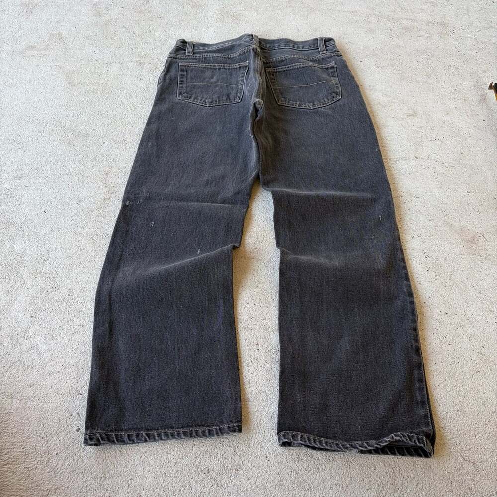 Faded Glory Vintage Black Denim Jeans Size 34x32